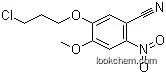 Molecular Structure of 1315512-61-8 (5-(3-Chloropropoxy)-4-methoxy-2-nitrobenzonitrile)